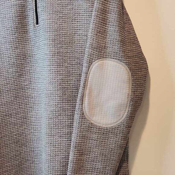 ADIDAS Adicross 1/4 Zip Sweatshirt Pullover Sweater Golf Shirt Mens Med Gray EUC - Picture 8 of 11